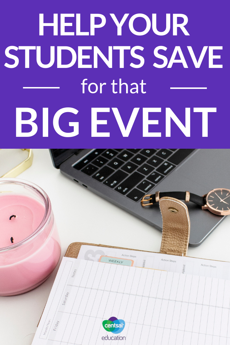 Prom, Senior Trip, Graduation. Teach your students how to save up for the next big thing coming up with this savings plan.
