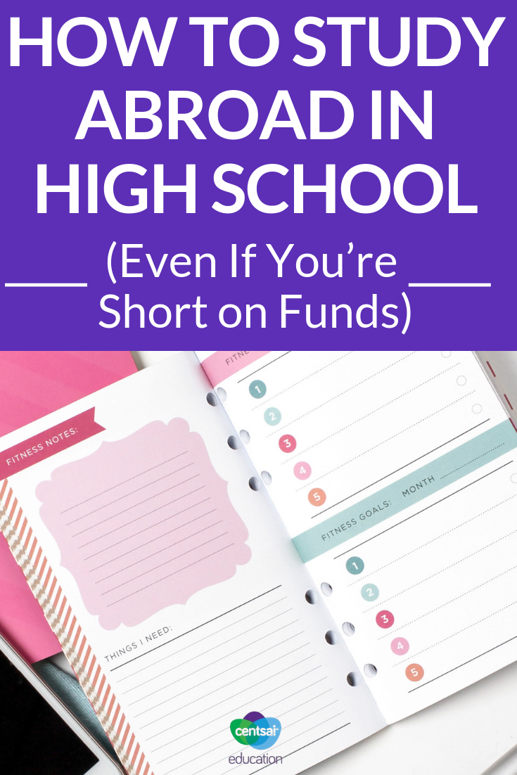 Teach your students how to save up and study abroad even if they are not wealthy.